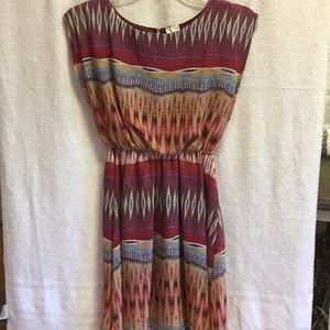 Japna flowing and fined multi color dress!